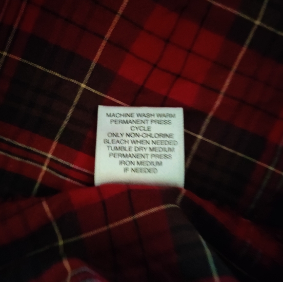 Plaid Button Down with Ruffle - Picture 8 of 9